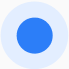 blue circle with a dot in the center