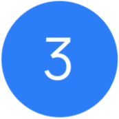 circle with number 3